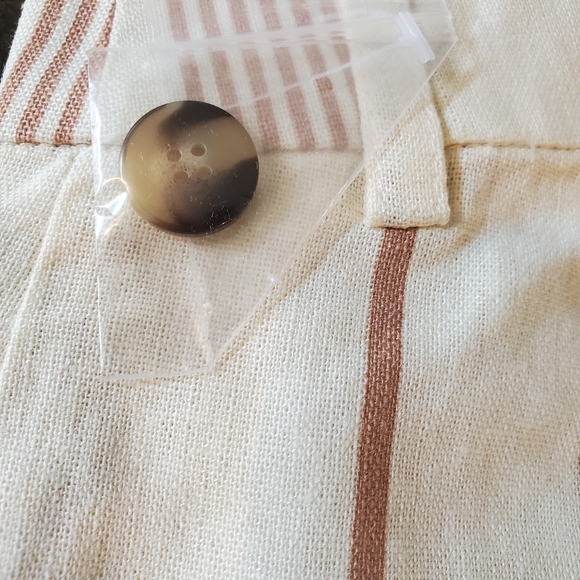 NWT Modcloth " New Opportunities" Capri Flare Linen Pants - Picture 8 of 10